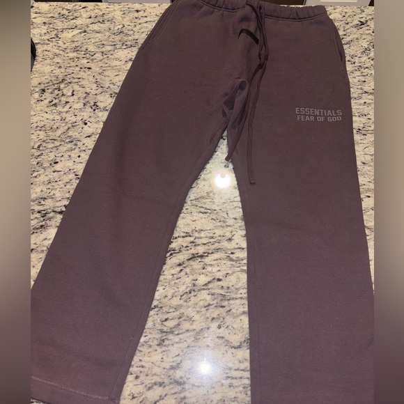 Fear of God Essentials Purple Sweatpants - Picture 2 of 4